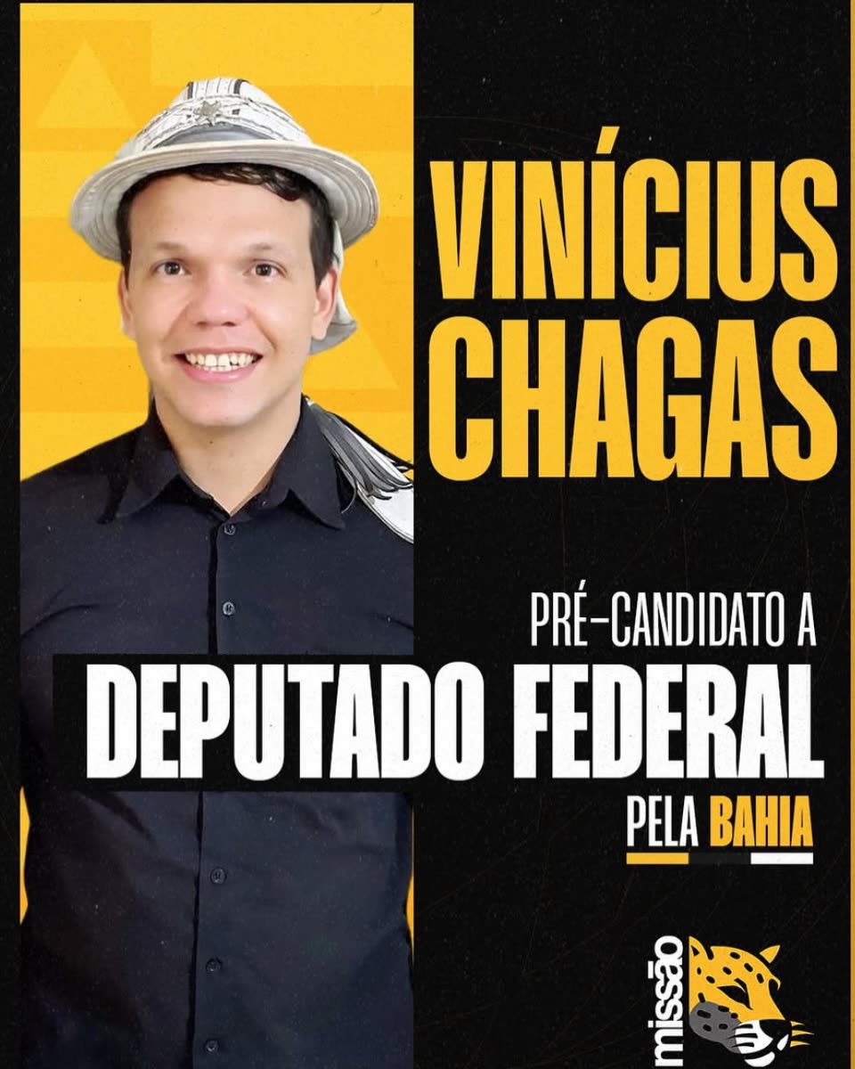 Retrato de Vinícius Chagas com chapéu